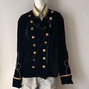 Ralph Lauren Black and Gold Blazer